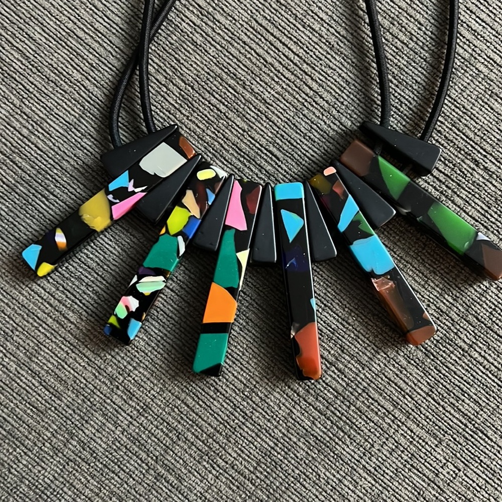 Fun And Funky Multicolor Adjustable Necklace - image 3